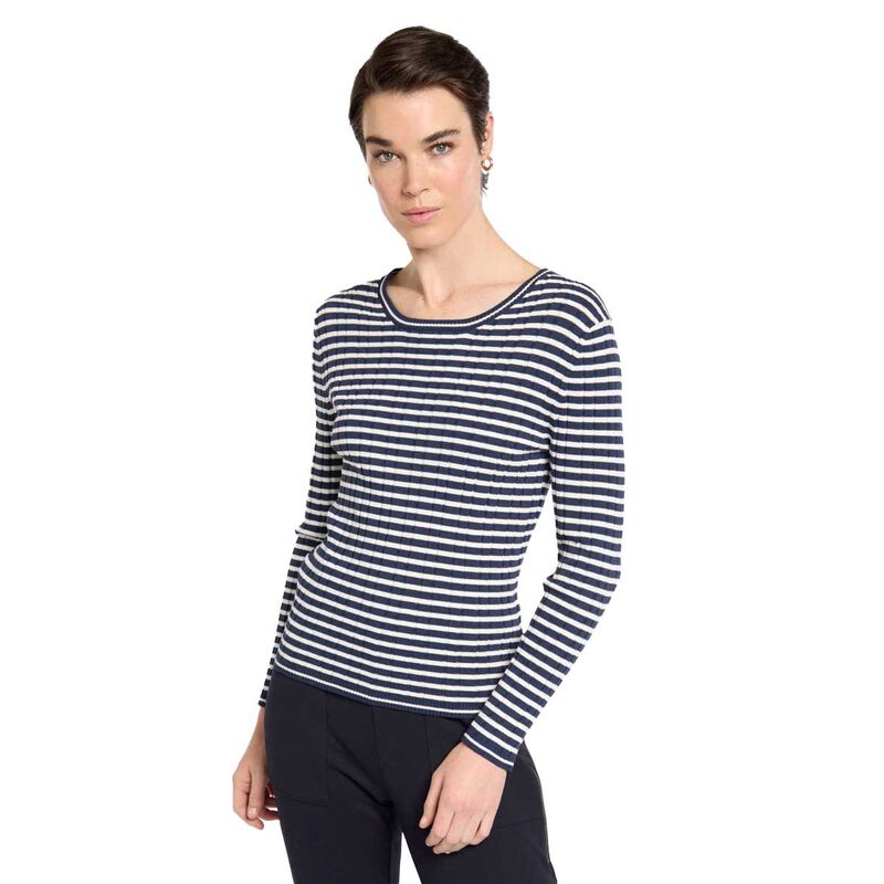 Marco Polo Fine Stripe Rib Knit Jersey image number 0